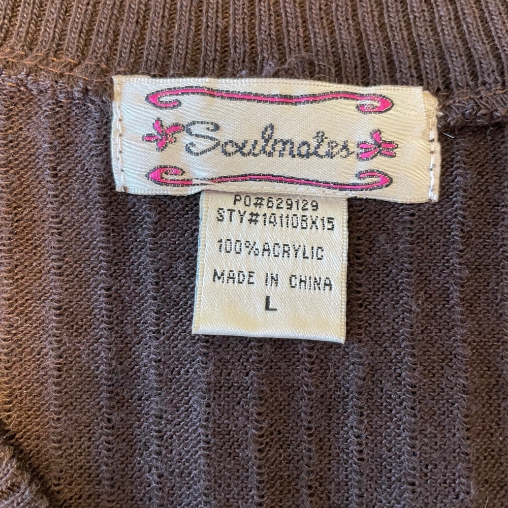 Brown shrug sweater. - Picture 4 of 5